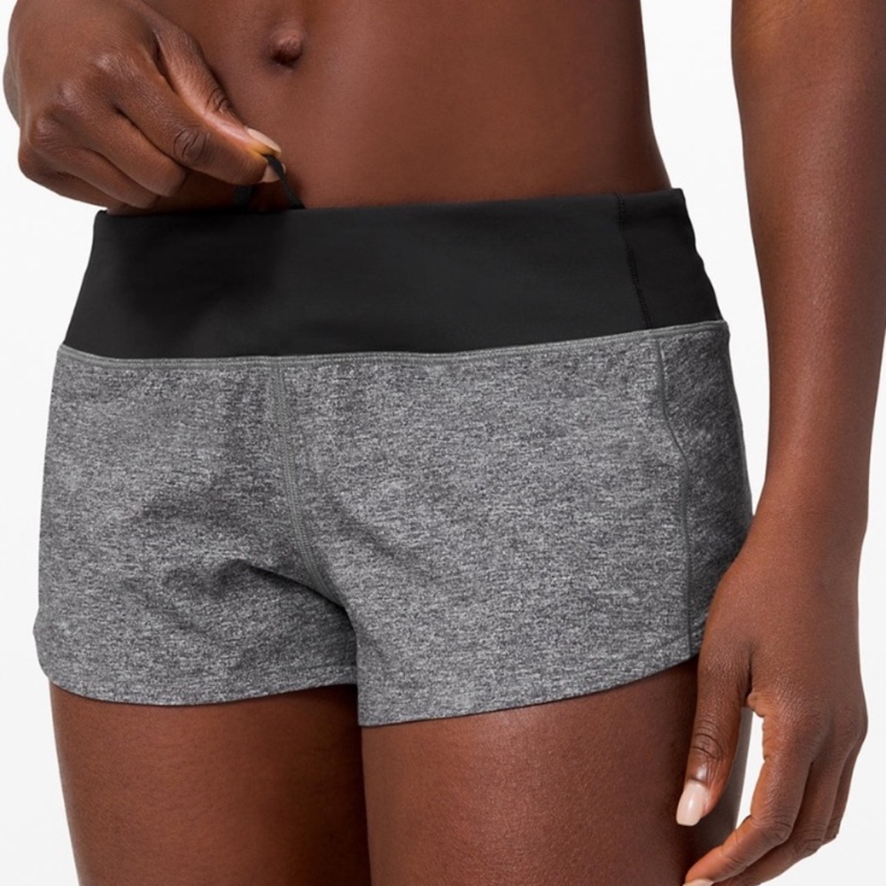Lululemon Grey Speed up shorts 2.5”